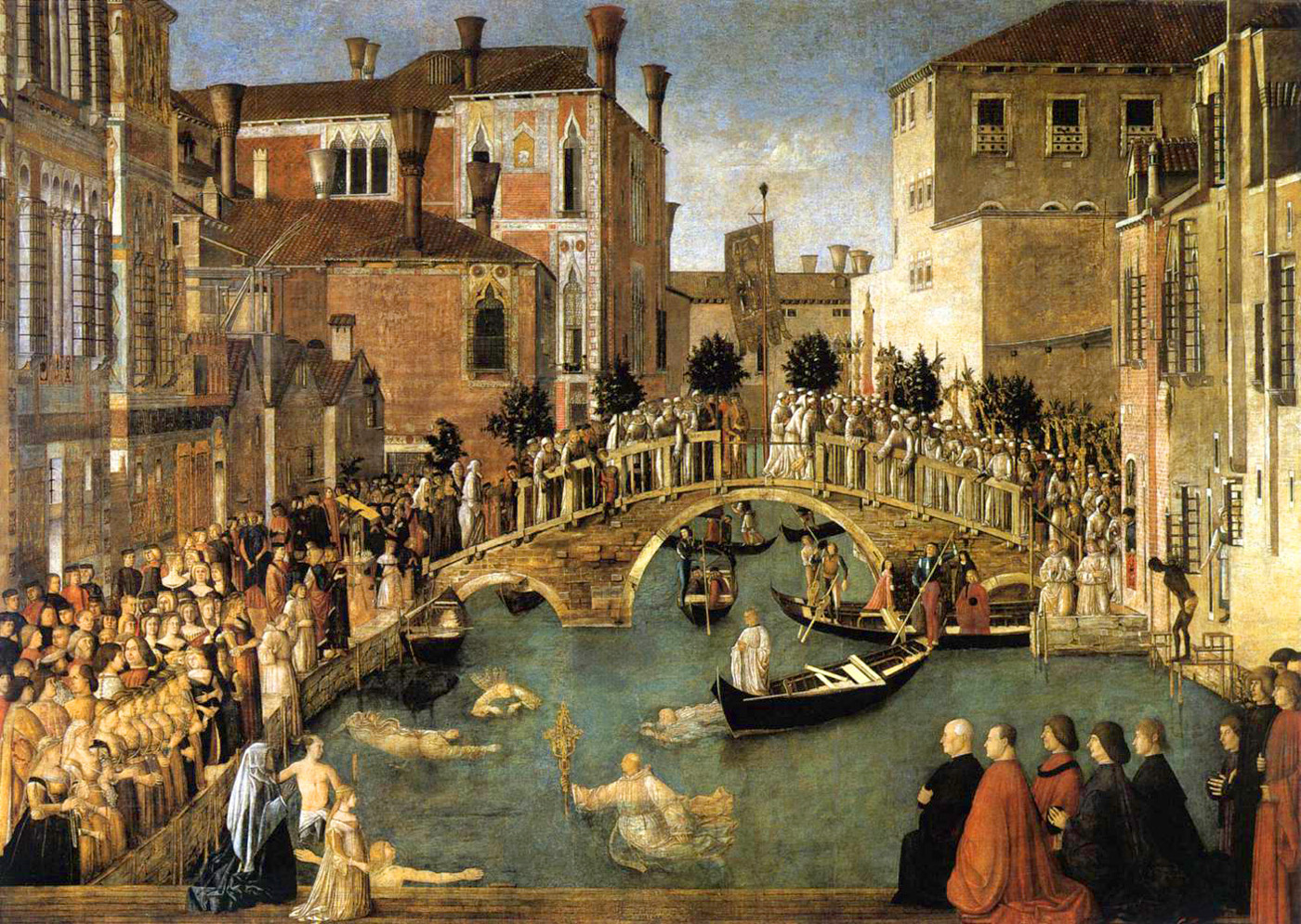 miracle of the cross at the bridge of san lorenzo